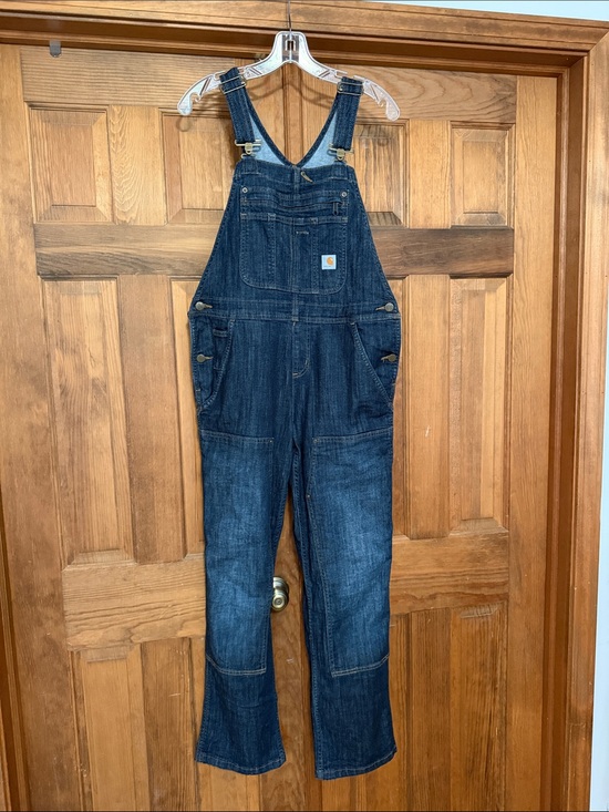 Carhartt Pants - Carhartt Women's Dark Indigo Denim Overalls - Classic Workwear
